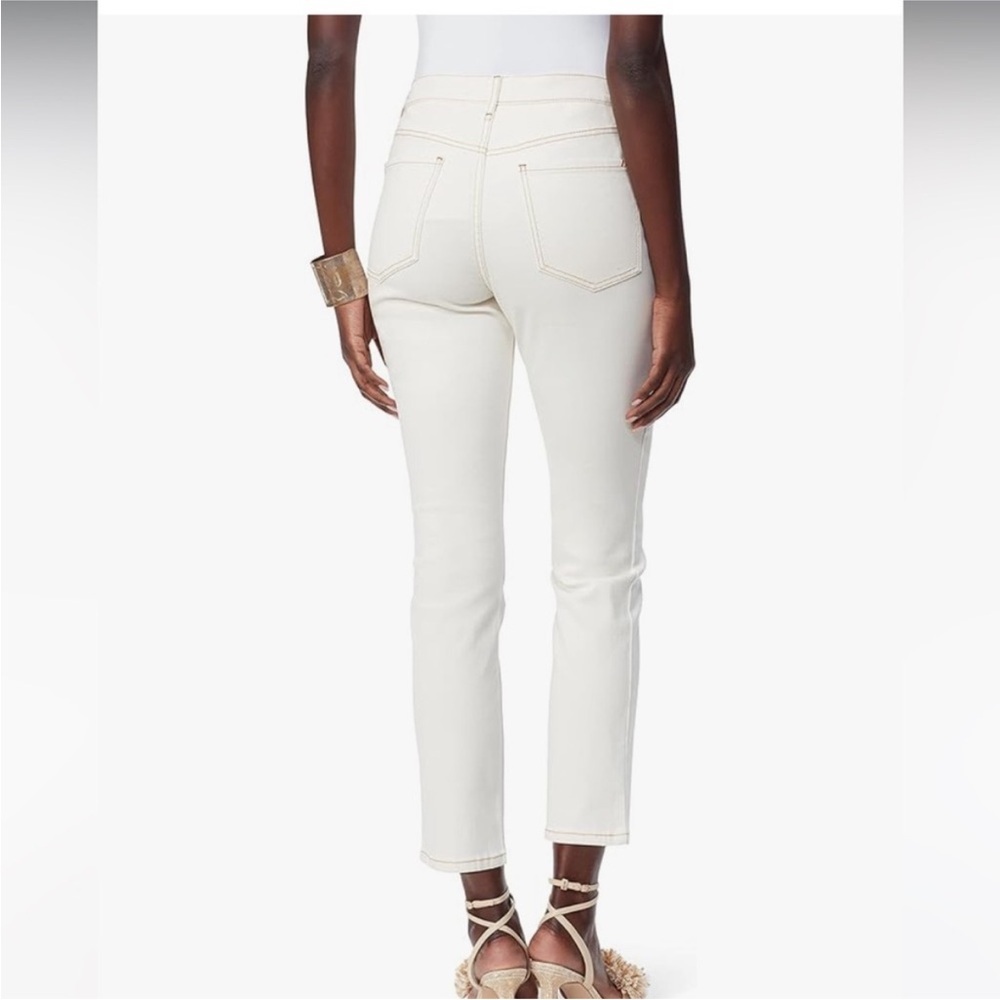 Sam Edelman // Jeans High Rise Slim Straight Ankle in Undyed Natural - Picture 3 of 6